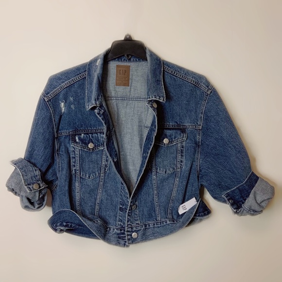 Oversized Vintage Denim Jacket XL - Picture 7 of 9